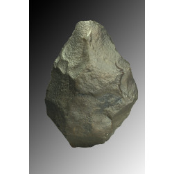 Large ovate stone age Acheulean hand axe