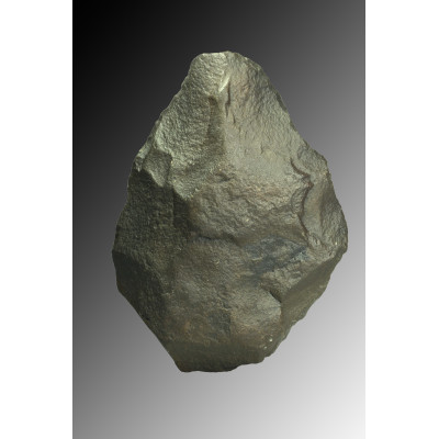 Large ovate stone age Acheulean hand axe