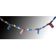 Ancient Egyptian Multi color faience necklace