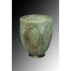 Roman folded glass cup
